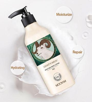 China Cosmetic Moisturizer Private Label Body Whitening Lotion Best Firming Goat Milk Body Nourishing Hydration Lotion for sale