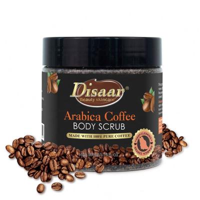 China Exfoliator Private Label Hydration Remove Dead Skin Restore Elasticity Deep Cleansing 100% Pure Arabica Coffee Body Scrub for sale