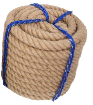 China Eco-friendly Material Decorative Material 100%Jute Jute Material Twisted Rope for sale