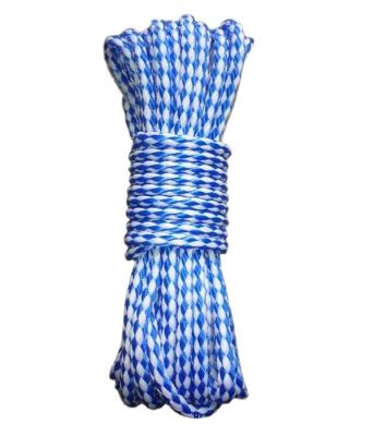 China Braid Rope High Tensile Type And PP PE Material Braid Polypropylene Hollow Rope For Sale for sale