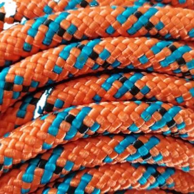 China High Abrasion Resistance Polyester Braided Type Climbing Rope Rope for sale