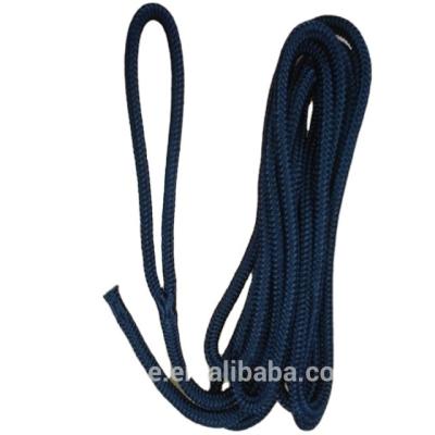 China Factory direct sale high strength customDouble braided polyester dock line/fender line/boat rope for sale