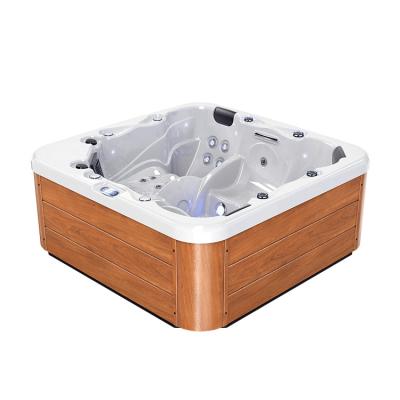 China Backyard Free Outdoor Family Bath Spa Therapy Ozone Hot Tub 5 Person 7 Colors Shell Tube With Music Function for sale