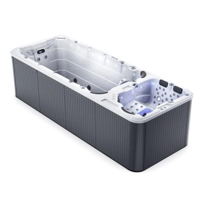 China Modern Australian Popular Whirlpool One Lounge Four Seats Spa Tub Endless Therapy Bath Pool With Intelligent Control for sale