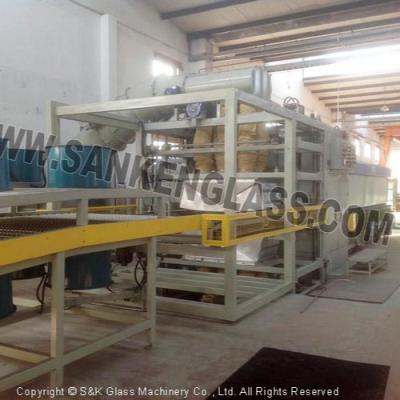 China Garment shops sanken rear windshield tempered glass glass production line for car for sale