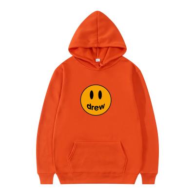 China Custom smile face cartoon printed pullover hoodie sweatshirt waterproof smile plus size pullover men's hoodies for sale