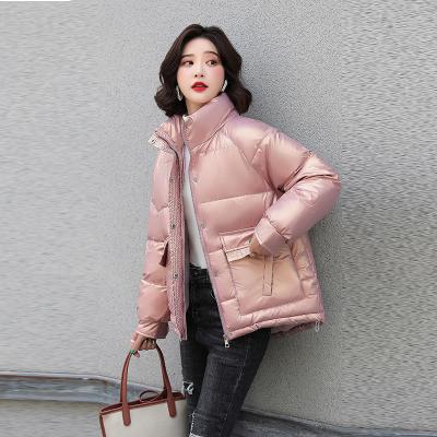 China Winter Breathable Short Jacket Clothing Bread Zipper Women's Long Fur Down Jacket Cotton Suit for sale