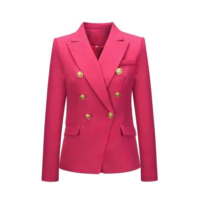 China 2022 New Anti-wrinkle women's double jacket fall/winter grid suit fashion shorts cross jacket for sale