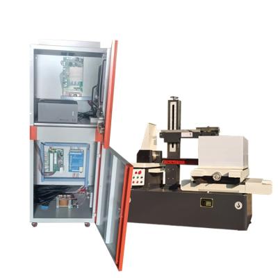 China food & Beverage shops DK7750 0.10-0.20mm wire diameter cnc edm wire cutting machine price with linear guide from Taiwan for sale