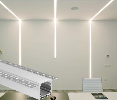 China LED Plasterboard Profile Recessed Plaster Gypsum Wall Drywall Led Strip Aluminum Profile Extrusion Channel for sale