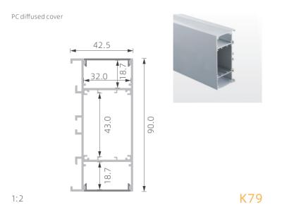 China El perfil llevado con el difusor de la PC llevó el canal de aluminio para la iluminación de la pared del LED en venta