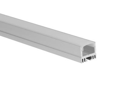 China Surface mount width17mm high16mm LED Aluminum Extrusion with PC diffuser for sale