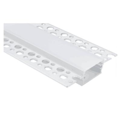 China Aluminum Led Linear Profile For Plasterboard Gypsum Wall for sale