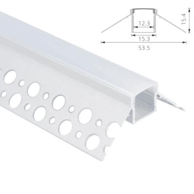 China Fasergipsplatten-Profil IP45 der W53.5mm-Gips-Wand-LED vertiefte geführtes helles Profil zu verkaufen