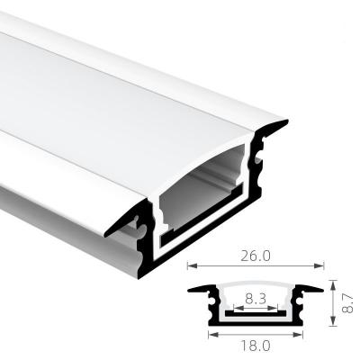 China Quadrat H8.7mm IP65 imprägniern LED-Kanal 6063 T5 vertiefte geführtes Aluminiumprofil zu verkaufen