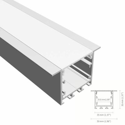 Chine Profil en aluminium enfoncé de levage mené anti-éblouissant du profil T5 6063 LED de la Manche à vendre