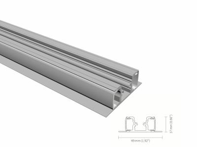 China Anodisierte Profile der Wand-LED verdrängten 10mm Breite mit Acryldiffusor IP44 zu verkaufen