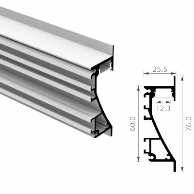 China IP20 Indoor Corner Illumination Aluminum Profile 6063 Alloy Recessed for sale