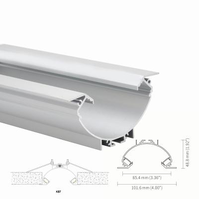 China Spray Caoting H48.8mm vertiefte Aluminium-LED-Profil IP20 für Deckenleuchte zu verkaufen