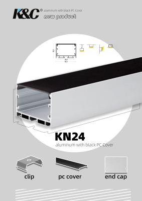 China LED-Streifen-Aluminiumgehäuse mit Kanal-Diffusor W50mm*H35mm LED zu verkaufen