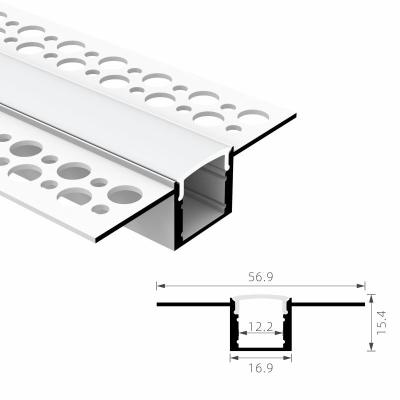 China LED Aluminum Profile For Led Strip Light Ceiling Plaster Gypsum Channel Drywall for sale