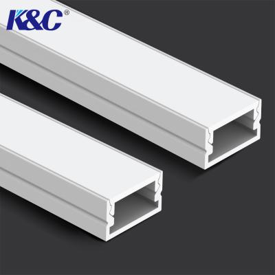 China PMMA Cover Square Led Aluminium Profile T3 Temper Sandblasting for sale