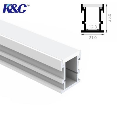 Chine 6063 longueur en aluminium de la Manche 2.5m d'extrusion du profil T5 pour l'éclairage de plancher à vendre