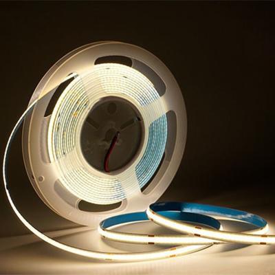 China Indoor Decoration COB LED Flexible Strip Lights High Density 512 Leds 10mm 24W IP20 for sale