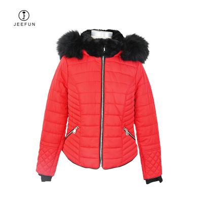 China Plus Size Women Winter Windproof Padded 100% Padded Jacket Outdoor Thick Polyester Windproof for sale