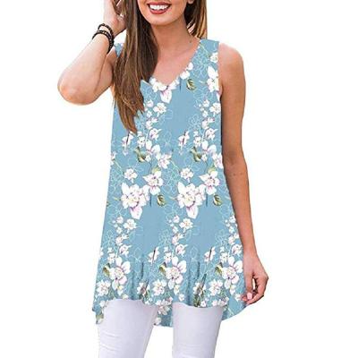 China 2020 Women Summer Cami Tank Top Printed Sleeveless Breathable Casual Tank Tops For Ladies for sale