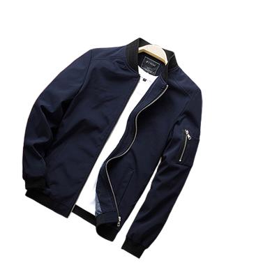 China 100% Polyester Breathable Water Resistant Fashion Adult Bomber Jacket For Men for sale