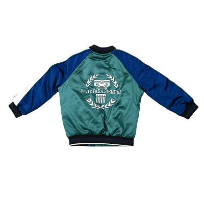 China Anti-wrinkle boys slim fit new children's jacket flight satin fashion children's bomber coat wholesale for sale