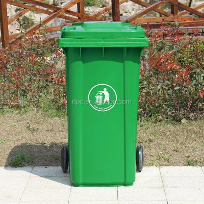 China Best Price 240l Sustainable Outdoor Wheelie Trash Large Size Dust Bin for sale