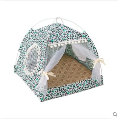 China 2021 Summer New Viable Cat Litter Kennel Detachable Cotton And Medium Braid Pet Tent Cats And Dogs Small Pet Supplies for sale