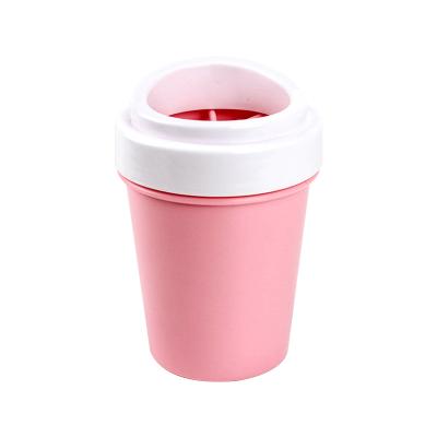 China Pet Foot Wash Cup PP Dog Cat Paw Seal Viable Rotary Cleaning Hygienic Cup for sale