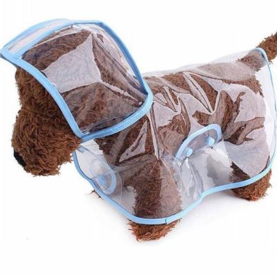 China New Viable Transparent Raincoat Teddy Dog Raincoat Pet Dog Raincoat Fashion Poncho Small Pet Supplies for sale