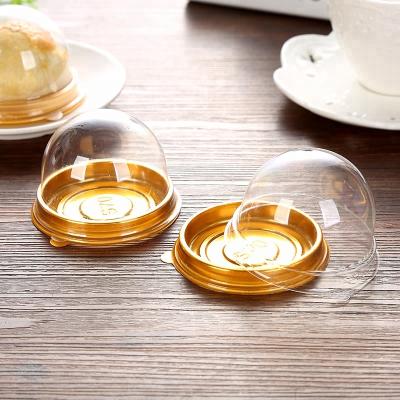 China Biodegradable Plastic Single Donut Food Container With Lid for sale