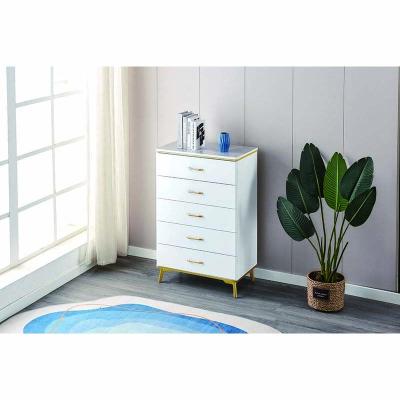 China China factory production expandable chest of drawers 4 drawers chest of drawers in gray wood for sale