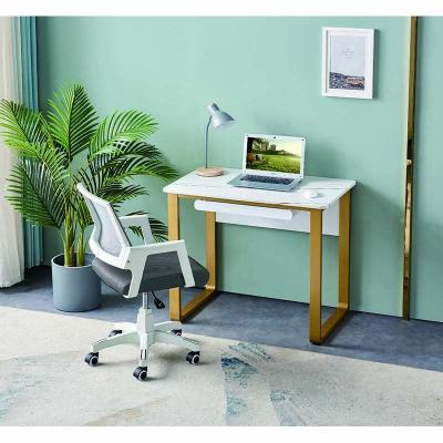 China With Shelf White Wooden Standup Office Desk Modern Home Office Desk With Bookcase for sale