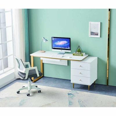 China With shelf high quality morden office frame desk white desk standing desk with shelf for sale