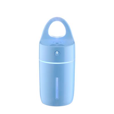 China Colors LED Light March Expo CE RoHS Mini Ultrasonic Usb Air Cool Variable Mist Humidifier With Manual Control for sale