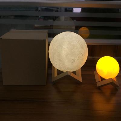 China Christmas Gift Low Price Led Moon Night Light 3D Moon Lamp As Christmas Gift for sale