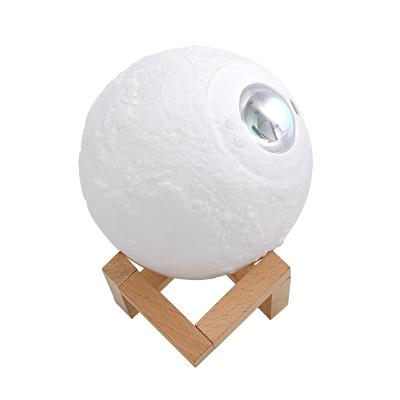 China AGQ Bedroom Newcomer Room Decoration Christmas Gift New Year's Gift LED 3D Moon White Yellow 3D Moon Sunset Lunar Lamp for sale