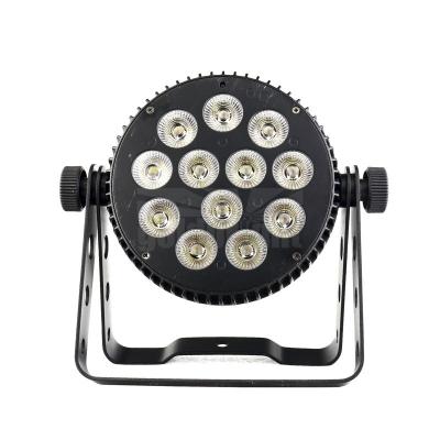 China Hotel Goldbright HM-LSP1286A 12 pcs 10W 6-In-1 Slim LED Par RGBWA+UV (Die-cast Aluminum) Lights For Weddings for sale