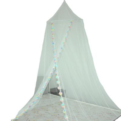 China Folded Kids Princess Flower Hanging Foldable Mosquito Net Bed Canopy for sale