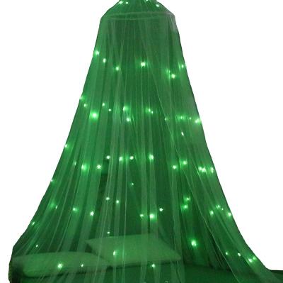 China Folded Bed Canopy with Fluorescent Stars Glow in the Dark for Baby Kids Girls or Adults Anti Mosquito as Foldable Mosquito Net for sale