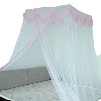 China Folded Square Shape Mosquito Net Bed Canopy Nice Dreaming Anti Mosquito Fire Retardant Fabric for sale