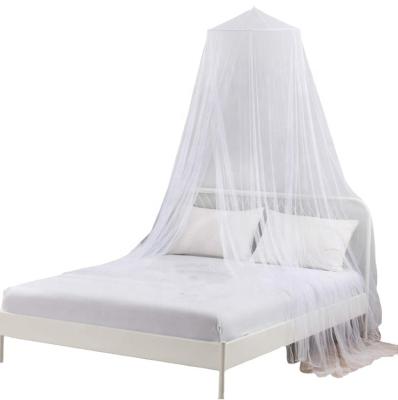 China Factory Supply Hang Dome Mosquito Net Beautiful Crib Bed Canopy Folded White Mesh Curtain Bed Canopy For Girls for sale