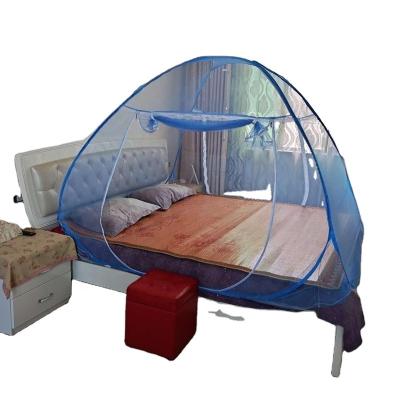 China Summer Mosquito Net Insect Mesh Folded Mesh Mongolian Yurt Bed Netting Tents With Zipper Double Door Mosquito Nets Canopy for sale