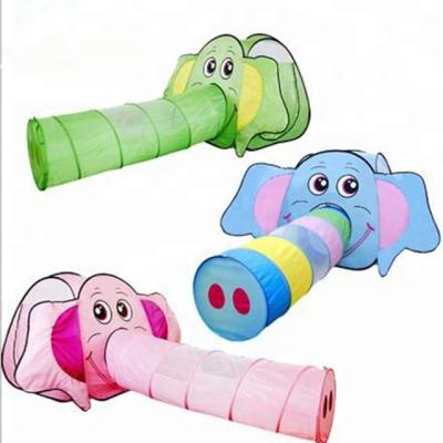 China Cartoon toy durable noise tent with crawling tunnel animal lovely shaped kids playing tunnel tent kids climbing tunnel tent for sale